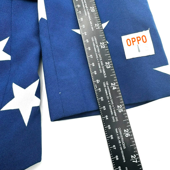 OPPOSUITS Blazer Mens 38R NWT Blue White Stars USA July 4 Jacket Sport Coat Prom - Picture 10 of 10